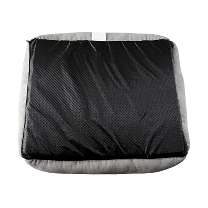 long rich rectangle bolster Pet Bed, Dog bed medium size, Gray With, 25x21x8 Inch (Pack of 1) (HCT-REC-005)