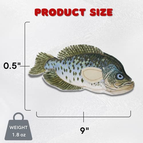 Steel Dog Crappie Realistic Fish Squeaker Dog and Cat Toy, Knotted Rope Fish Toy, No Stuffing Dog Chew Toys for Small, Medium, Large Breed - style: Crappie