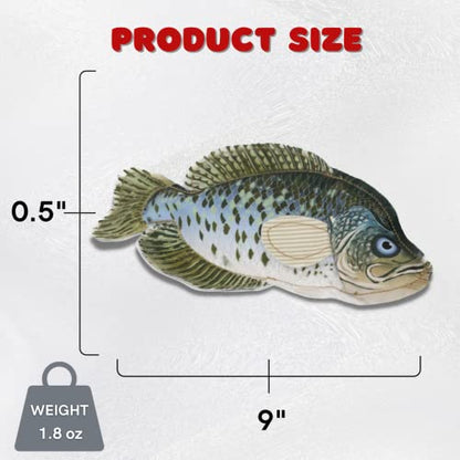 Steel Dog Crappie Realistic Fish Squeaker Dog and Cat Toy, Knotted Rope Fish Toy, No Stuffing Dog Chew Toys for Small, Medium, Large Breed - style: Crappie