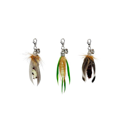 TTcat Cat Feather Toys, 3 Pcs Mini Insects Refills, Cat Toys Replacement Feathers for Cat Kitten Wand. - color: 3Pcs (Mini Insects)