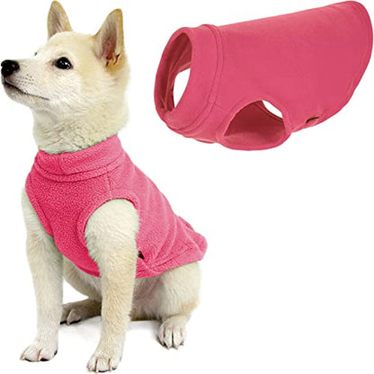 Gooby - Stretch Fleece Vest, Pullover Fleece Vest Jacket Sweater for Dogs, Pink, X-Small - color: Pink, size: X-Small Length (7")