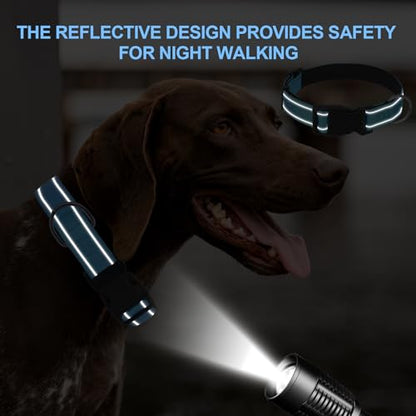 Dog Collars Adjustable for Puppy and Small Dogs, Heavy Duty Waterproof with Quick Release Buckle, Reflective Nylon Collar with Soft Neoprene Padded, XS, Sky Blue - color: Sky Blue, size: X-Small