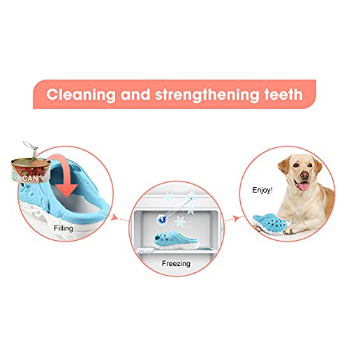 Dog Chew Toys,Tough Dog Toys for Aggressive Chewers,Durable Rubber Puppy Toy, Interactive Puppy Toys Aggressive Chewers Medium Large Breed - color: Blue