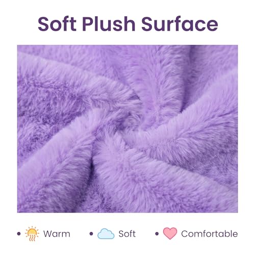 Tiny Dog Bed 18 Inch for Extra Small Dogs, Soft Rectangle Puppy Bed with Plush Surface, Washable Small Pet Bed,Purple - color: Purple, size: 18"x14"x4"