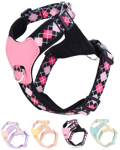 Petank Black Large Dog Harness for Large Dogs, No Pull Dog Harness with 2 Leash Clips, Puppy Harness, Adjustable Dog Vest Harness (Black, L) - color: Black, size: L