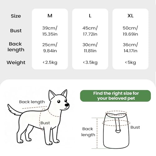 Dog Coat - Windproof Thermal Pet Jacket, Cold Weather Protection Apparel, Adjustable Reflective Design | Small Medium Large Breeds Clothing, Cats Puppies Kittens Wear for Winter Rain Snow - color: Green L