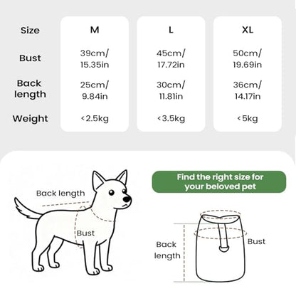 Dog Coat - Windproof Thermal Pet Jacket, Cold Weather Protection Apparel, Adjustable Reflective Design | Small Medium Large Breeds Clothing, Cats Puppies Kittens Wear for Winter Rain Snow - color: Green M