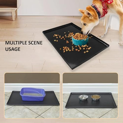 Replacement Tray for Dog Crate Pans Large 48 Inch Plastic Bottom Pan for Pet Kennel Crate Liner Trays (48 inch) - size: 42.0"L x 24.0"W x 1.3"H
