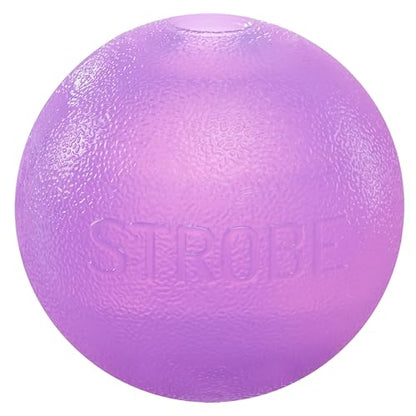 Outward Hound by Planet Dog Strobe Light Up LED Ball Dog Toy, Purple - color: Purple Strobe Toy
