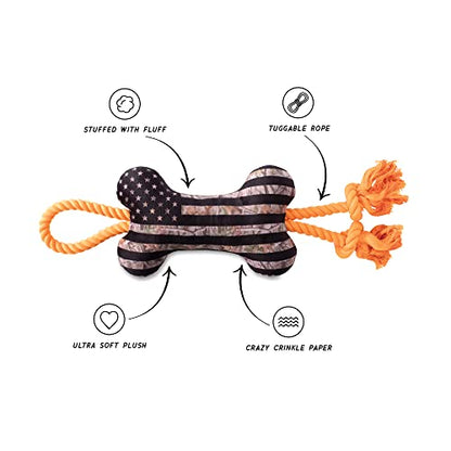 Fringe Studio Plush Dog Toy, CAMO UP America(289754) - color: Camo