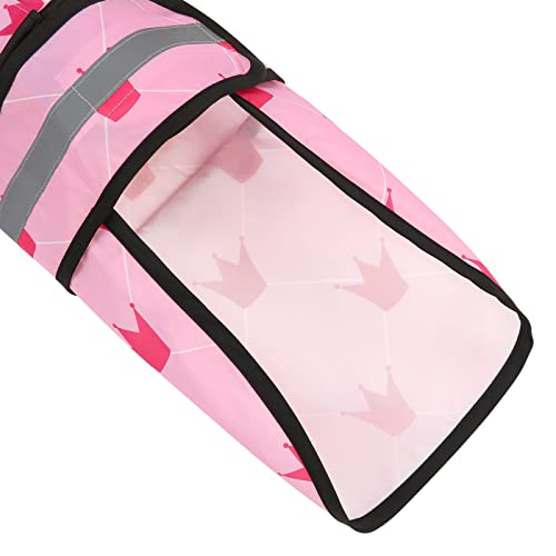 HDE Dog Raincoat Jacket Reflective Adjustable Hooded Pet Poncho Rain Coat with Leash Hole for Small to X-Large Dogs Princess - S - color: Princess, size: Small