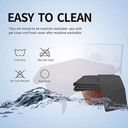 Easy-Going 100% Waterproof Dog Bed Cover, Non-Slip Pet Blanket for Furniture, Washable Couch Cover, Repleasement Sofa Cover (52X82 in,Dark Gray) - color: Dark Gray, size: 52x82 in