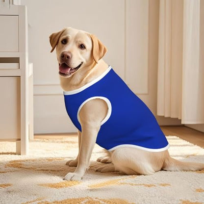 SWEET TANG Dog T-Shirt with UPF 50+ Sun Protection, Blue Lightweight Breathable Quick Dry for Medium Large Dogs, 3X-Large - color: Pattern (441), size: 3X-Large