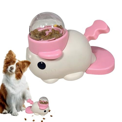 Dog Treat Dispenser | Dog Treat Toys Food Dispenser,Pet Supplies Food Puzzle Interactive Games,Slow Feeder for Puppy Cat Boredom Chewing Training,Keep Them Busy - color: Pink