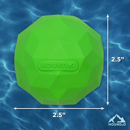 Dog Toys | Squeaky Fetch Ball for Dogs | Bright Green Floating Outdoor Dog Ball with Squeaker - color: Green