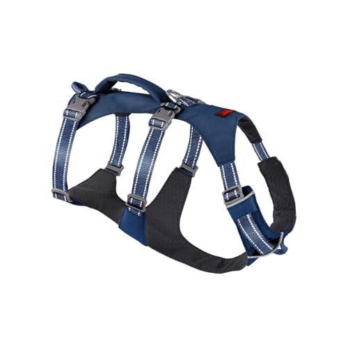 Tuff Pupper Escape Proof Dog Harness for Medium Dogs | No Pull Lightweight Adjustable Harness | No Escape Multifunctional Outdoor Pet Gear | Strong Durable Breathable | Secure Comfortable Fit - color: Twilight Blue, size: Medium