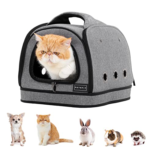 Petsfit Dog Travel Crate Small Design, Soft Sided Small Dog Kennel & Cat Kennel, Fit for Approved Travel, Camping, Outdoor Use