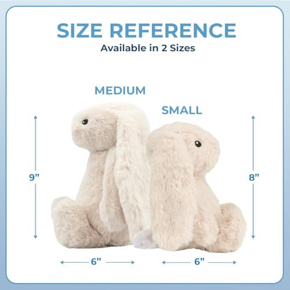 Best Pet Supplies Interactive Squeaky Dog Chew Toy, Ideal Dog Toys for Chewers, Small, Medium & Large Dogs, and Fetch Lovers - Bunny (Beige), Small - color: Bunny (Beige), size: Small