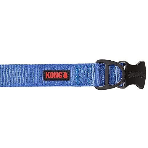 KONG Max HD Ultra Durable Neoprene Padded Dog Collar (XL, Blue)