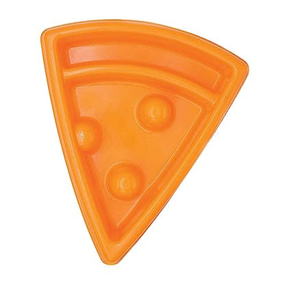ZippyPaws - Happy Bowl - Slow Feeder Dog Bowl - Up to 10x Slower Eating - Dishwasher Safe, Non Slip - Pizza