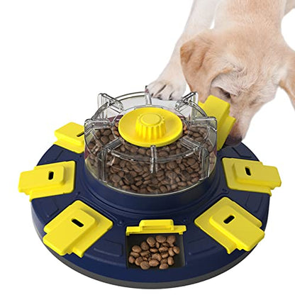 Dog Treat Puzzle Slow Feeder Toys, Dog Food Treat Dispenser/Slow Feeder/Interactive Enrichment Toys for Large/Medium/Small Dogs, Puppy Boredom Buster and Mentally Stimulating, Level 2 in 1 - color: Puzzle Toy 2 in 1