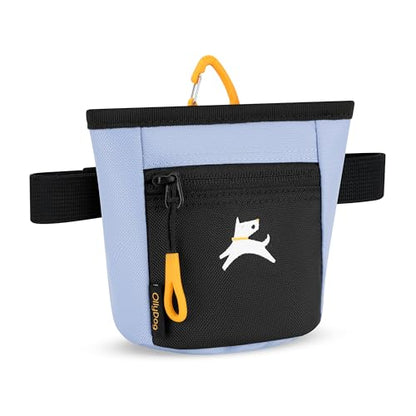 OllyDog Goodie Treat Bag, Dog Treat Pouch, Waist Belt Clip for Hands-Free Training, Magnetic Closure, Dog Training and Behavior Aids, Three Ways to Wear (Blue Heron) - color: Blue Heron