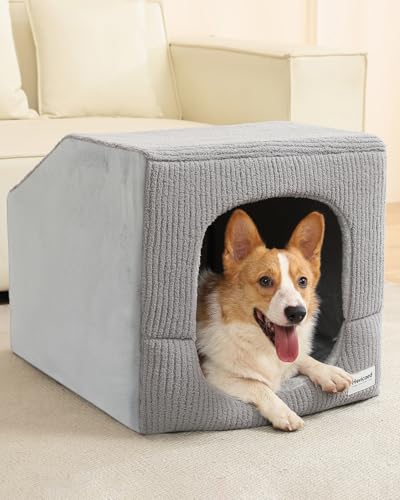Indoor Dog House for Extra Large Medium Small Sized Dogs - Dog Tent with Washable Removable Cover, Pet Orthopedic Dog Cave Bed Egg-Crate Foam Cushion, Inside Dog House Large Space(L) - size: Large (26"L x 20"W x 20"Th)