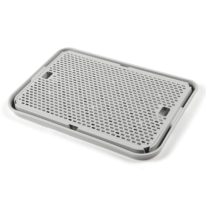 Large Cat Litter Box Step Mat, 16.5"x11.2" Cat Ramp Stairs, Cat Litter Catcher for Self-Cleaning Litter Box, Cats Pedal Step Stool Ideal for Kitten & Older Cats (Light Grey) - color: Light Grey Large