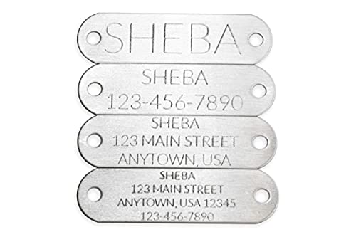 Handmade Studded Bridle Leather Dog Collar, Silver Tone Hardware and Stainless Steel Nameplate (Pink) - color: Pink