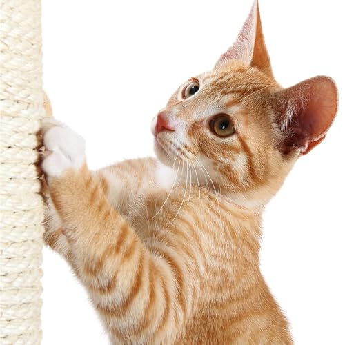 TRIXIE Replacement Sisal Post for Cat Scratching Posts, Backup Scratcher for Indoor Cat Furniture, Trees and Towers, 3.5 in x 11.8 in (9 x 30 cm) - size: 9/30 cm