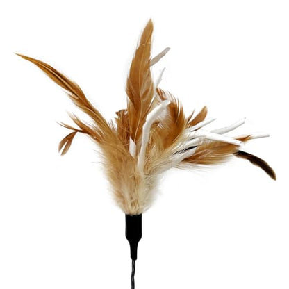 TTcat 3 PCS 22.8” Extra Long Cat Wand Toys Natural Feather Teaser Stick Toys,Interactive Toys for Indoor Cat and Kitten.