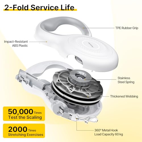 16Ft Auto-Brake Retractable Dog Leash for Middle Large Dogs 360° Tangle-Free Strong Nylon Tape and Ergonomic Anti-Slip Soft Handle One-Handed Brake Pause Lock - size: 16 Ft Auto-Brake Retractable Dog Leash