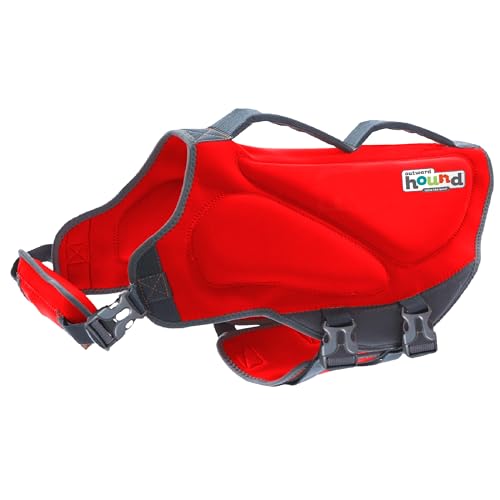 Outward Hound Dawson Swim Red Dog Life Jacket, Medium - color: Red, size: Medium (Chest Girth: 21"-27")