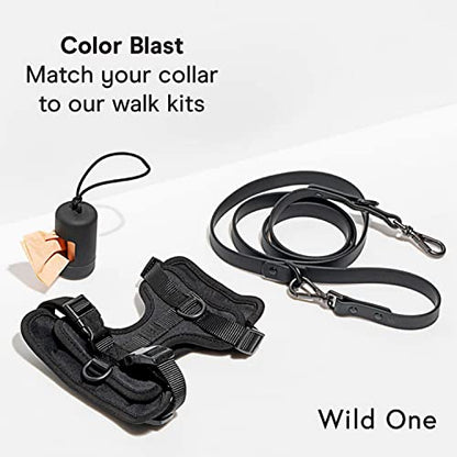 Wild One Dog Collar, Easy-Clean, All Weather Flex-Poly Strap with Metal, Durable, Dirt and Odor Resistant (Black, XL) - color: Black, size: XL