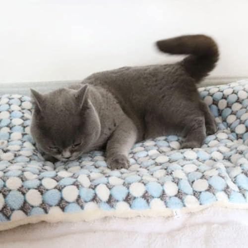 Super Soft Fluffy Premium Flannel Pet Blanket Washable Shaggy Plush Calming Dog Blankets Flannel Throw for Small Medium Large Dogs Cats (Color : Pink 2, Size : S 35 * 27CM/13.7 * 10.6IN)