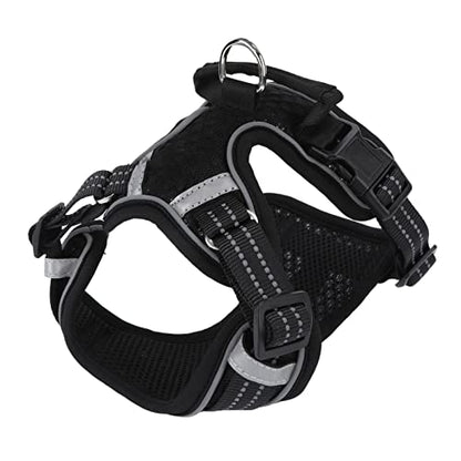 ZJchao Ergonomic Reflective Dog Harness with Breathable Mesh & Cushioned Straps for Small to Large Breeds – Secure, Comfortable Walks