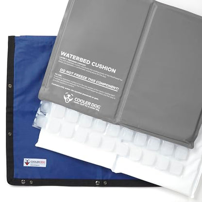 CoolerDog Hydro Cooling Mat 2 Pack for Dogs – Dog Cooling Mat & Cooling Pad for Hot Weather – Triple Layer Cooling with Ice Sheet & Water Cushion (23" x 18" Each) - size: Standard - 2 Pack
