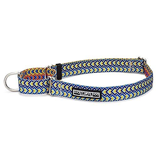 Lucky Love Dog Martingale Dog Collar - Adjustable, No-Slip, Durable, & Soft Webbing Collar for Male and Female Dogs Ideal for Training & Walking - Murphy, Large - color: Murphy, size: Large Collars (15-25")