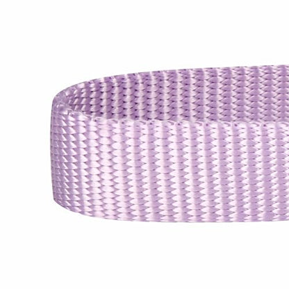 Blueberry Pet Essentials Matching Harness, Collar & Leash Set in Lavender, Adjustable Nylon for Medium & Large Breeds - color: Lavender - Collar + Leash + Harness, size: Large
