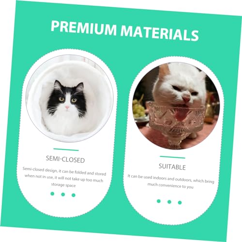Collapsible Cat Cube Foldable Pet Playhouse for Indoor Cats Breathable Tent for Hiding and Playing Safe Material Compact Storage