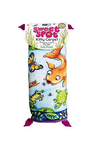 FUZZU Sweet Spot Kitty Carpet with Catnip (Lily Pad) - style: Lily Pad