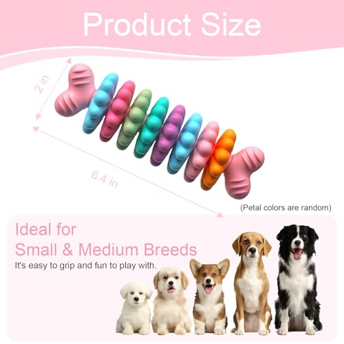 Puppy Teething Toy, Indestructible Dog Chew Toys for Aggressive Chewers, Puppy Toys to Keep Them Busy and Clean Teeth, Interactive Dog Toy for Small & Medium Breeds