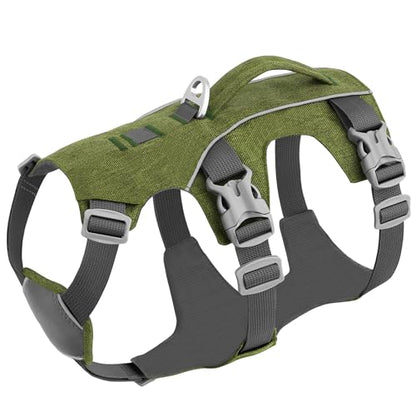 Escape Proof Dog Harness Small Sized Dog, Reflective No Pull Dog Vest with Handle, Lightweight Full Body Pet Harness Adjustable for Walking,Training(Green,Chest:16-27") - color: Green, size: S: Chest 16-27", Fit 12-25 lbs
