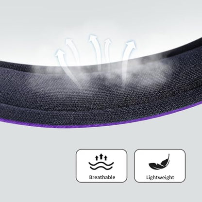 Didog Soft Padded Dog Collars for Medium Dogs, Lightweight and Breathable Purple Dog Collar with Metal Buckle, Purple, L - color: Purple, size: L: Fit 13-17" Neck