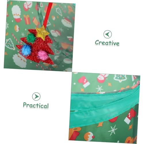 Foldable Christmas Cat Tunnel Tent Indoor Cat Cube Collapsible Play Hideout for Kittens with Festive Theme Compact Storage and Exploration Fun