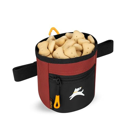 OllyDog Goodie Treat Bag, Dog Treat Pouch, Waist Belt Clip for Hands-Free Training, Magnetic Closure, Dog Training and Behavior Aids, Three Ways to Wear (Cider) - color: Cider
