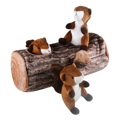 Squirrel Hide and Seek Dog Toy, Squeaky Interactive Dog Toys for Boredom, Plush Dogs Toys to Keep Them Busy, Relive Anxiety, Attract Attention, Puzzle Toy for Smal and Medium Dogs - style: Squirrel