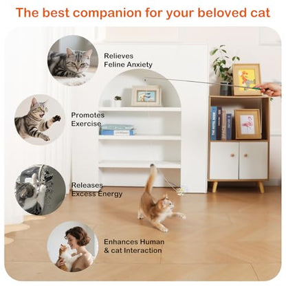 BioBugs Refill Pack – Dragonfly, Butterfly, Mayfly & Spider Attachments for Interactive Cat Wand Toys - color: BioBugs Refills