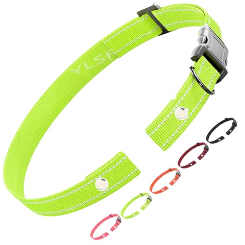 Collar Replacement Strap for Electronic Fence Training Barking Collar GPS Tracker Receivers-Compatible with Nearly All Brands and Models of Electric Collars -3/4 Inch Reflective Nylon Dog Collar Strap - color: A Green, size: 1 Pack