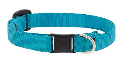 Lupine Breakaway Cat Collar 1/2" Wide Aqua adjusts 8-12" - size: 1/2" wide; adjusts 8"-12"